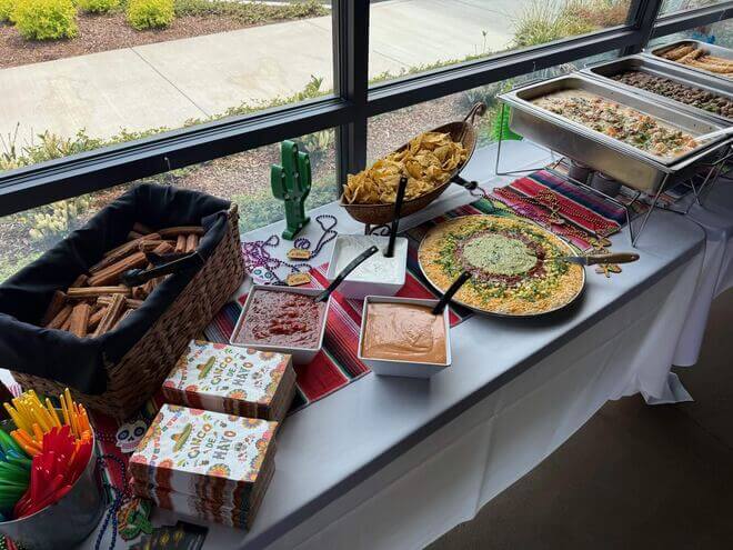 Summerland Catering buffet table setup