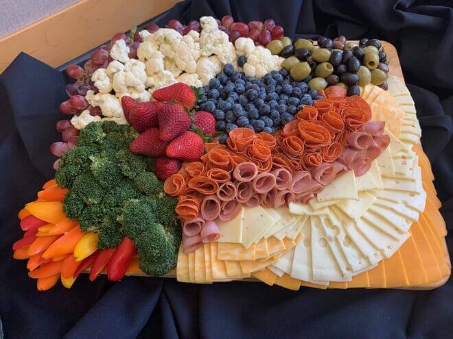 Summerland Catering hors d'oeuvres display