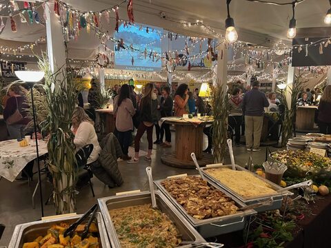 Summerland Catering company party buffet setup