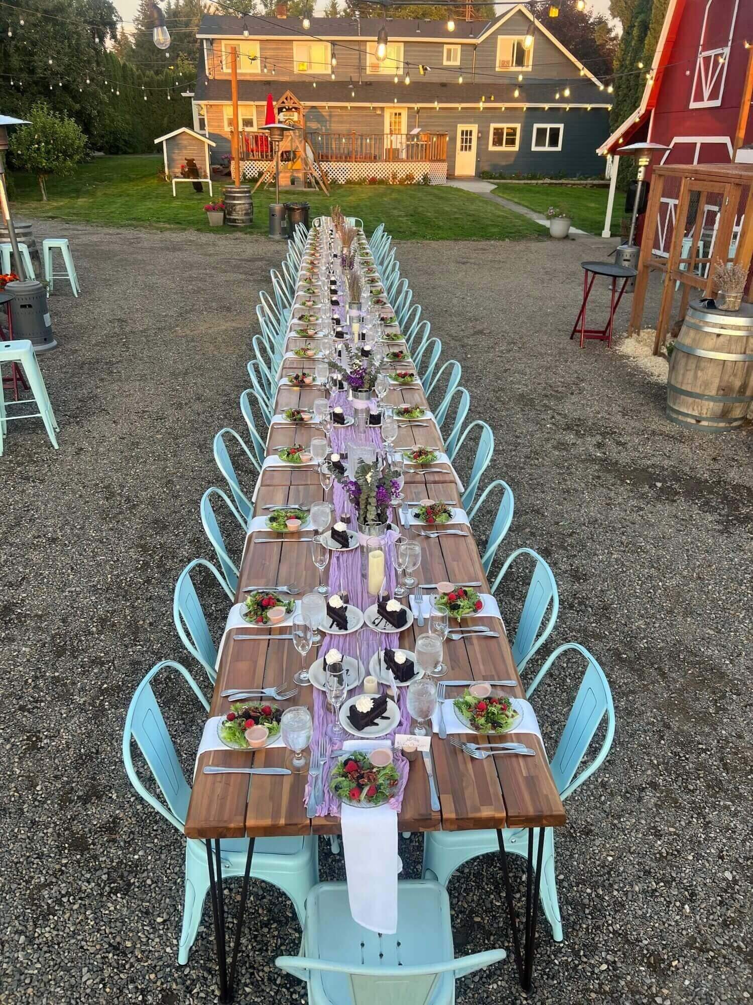 Summerland Catering plated menu presentation